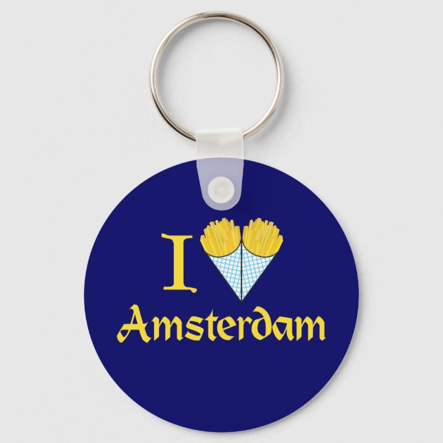I Heart Amsterdam Nyckelring (Framsida)