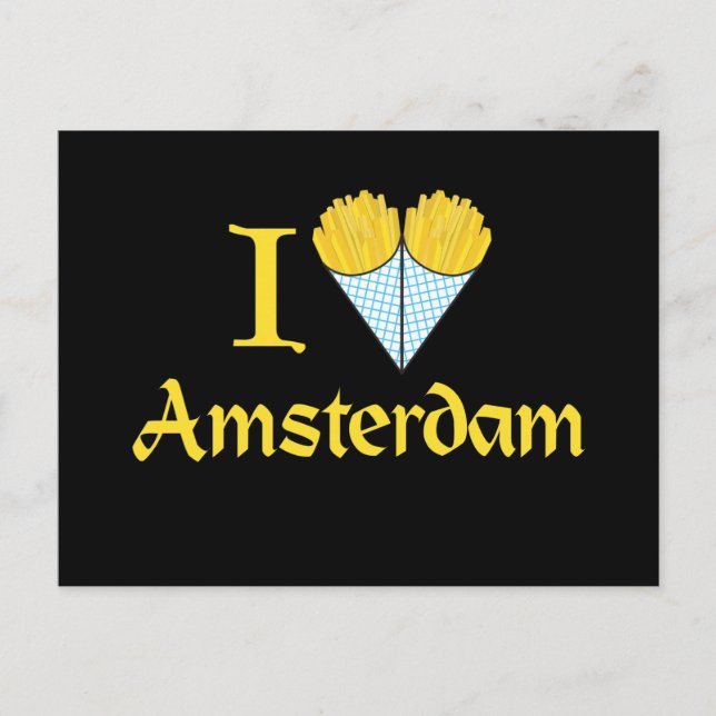 I Heart Amsterdam Vykort (Framsida)