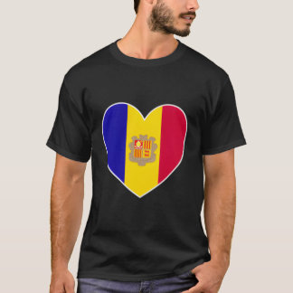 I Heart Andorra - Roligt Andorran Flagga Heart T Shirt