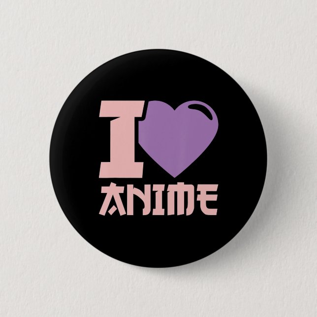 I Heart Anime I Kärlek Anime Knapp (Framsida)