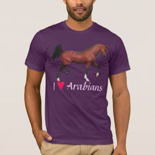 I Heart araber Kärlek Arabians Horse Art Tee Shirt