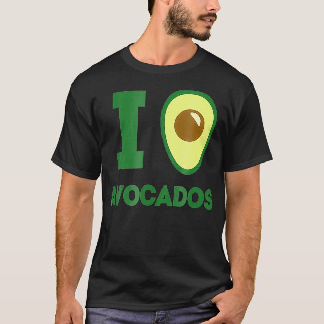 I Heart Avocados   I Love Avocados  Keto Diet s  T Shirt (Framsida)