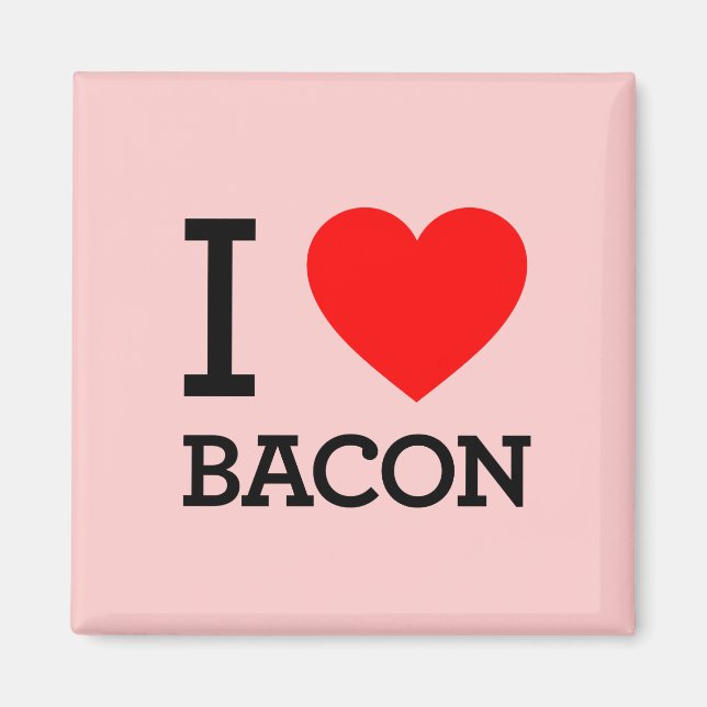 I Heart Bacon Magnet (Framsidan)