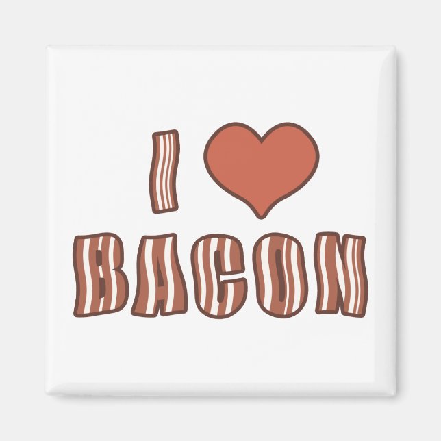 I Heart Bacon Magnet 001 (Framsidan)