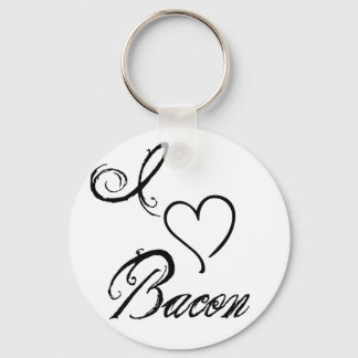 I Heart Bacon Nyckelring