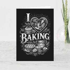 I Heart Baking Helgkort