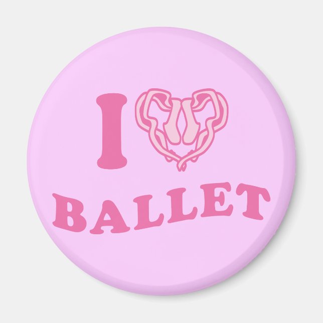 I Heart Ballet Magnet (Framsidan)