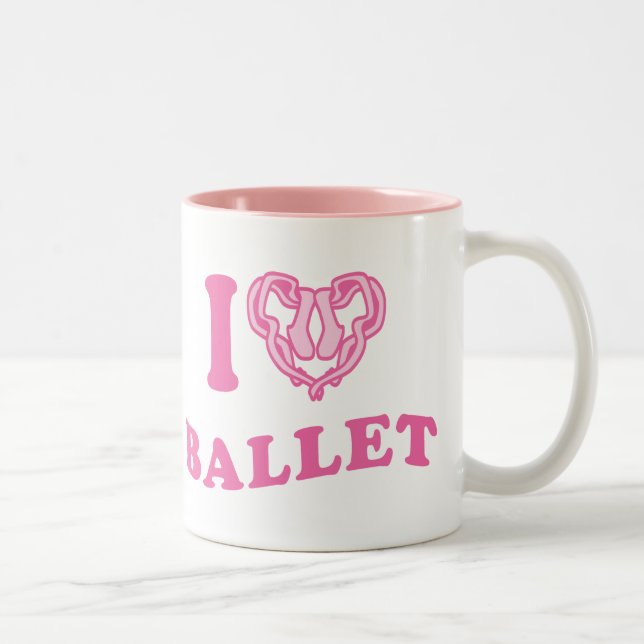I Heart Ballet Två-Tonad Mugg (Höger)