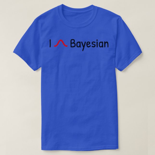 I Heart Bayesian T Shirt (Design framsida)