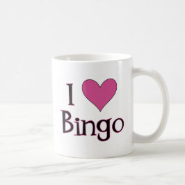 I Heart Bingo Kaffemugg