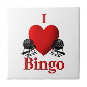 I Heart Bingo Kakelplatta