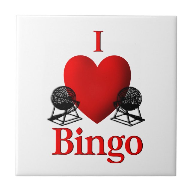 I Heart Bingo Kakelplatta (Framsidan)