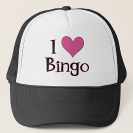 I Heart Bingo Truckerkeps