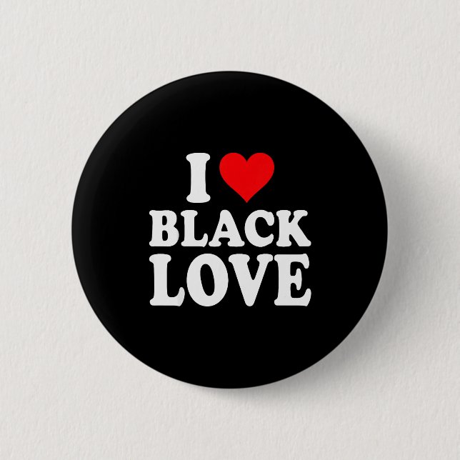 I Heart Black Love Cute Matching Couples African A Knapp (Framsida)