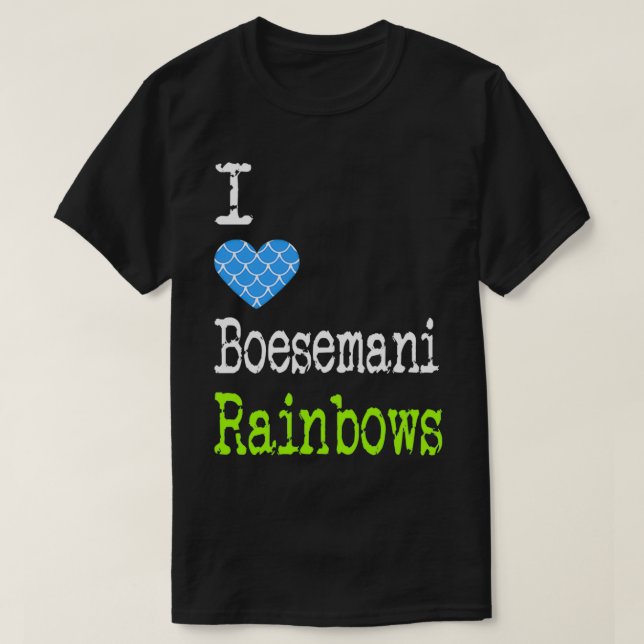I Heart Boesemani Rainbows Kärlek Boesemani Rainbo T Shirt (Design framsida)