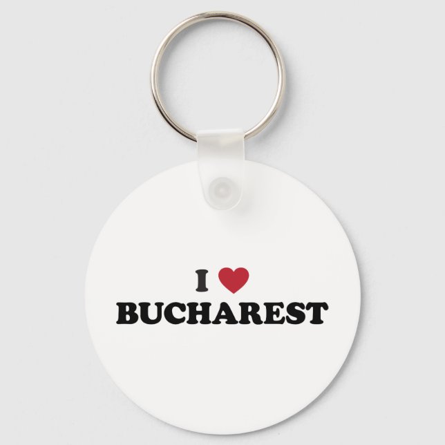 I Heart Bukarest-Rumänien Nyckelring (Framsida)