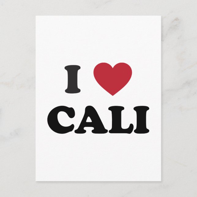 I Heart Cali Colombia Vykort (Framsida)