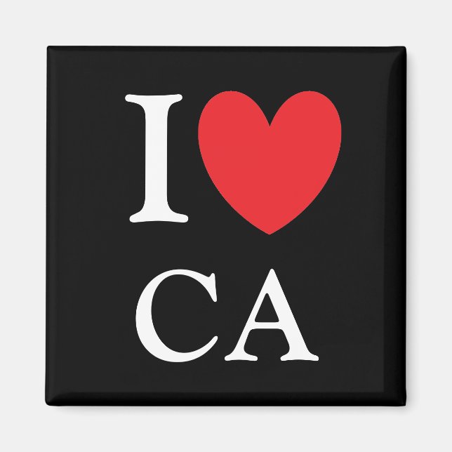 I Heart California Magnet (Framsidan)
