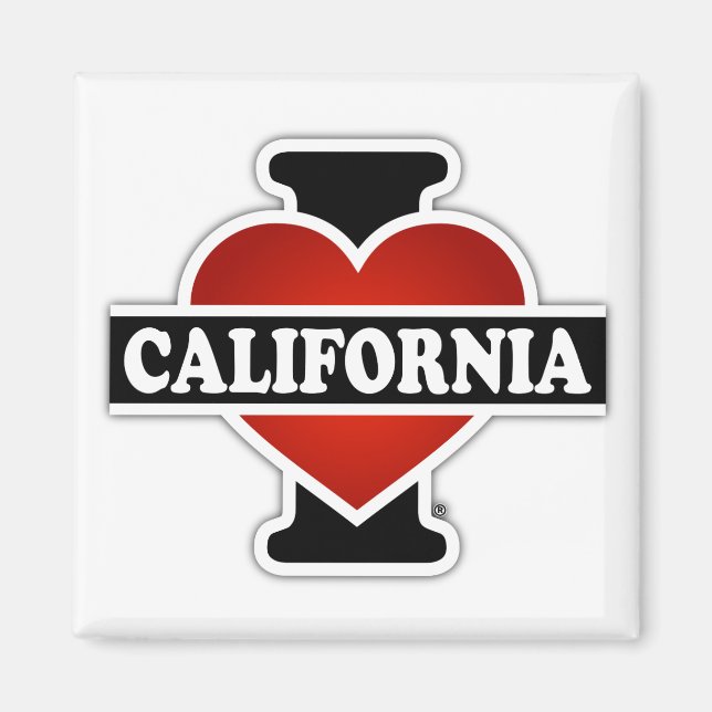 I Heart California Magnet (Framsidan)