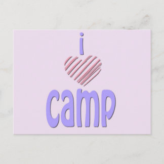 I Heart Camp Vykort