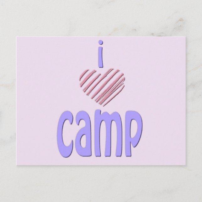 I Heart Camp Vykort (Framsida)