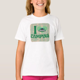 I Heart Camping Roligt Travel Slogan Tee