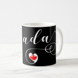 I Heart Canada, Canadian Flagga Kaffemugg