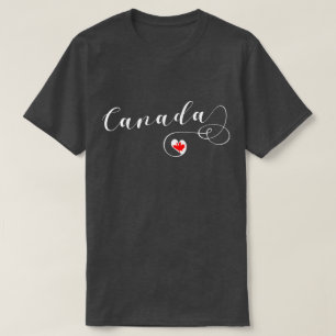 I Heart Canada, Canadian Flagga T Shirt