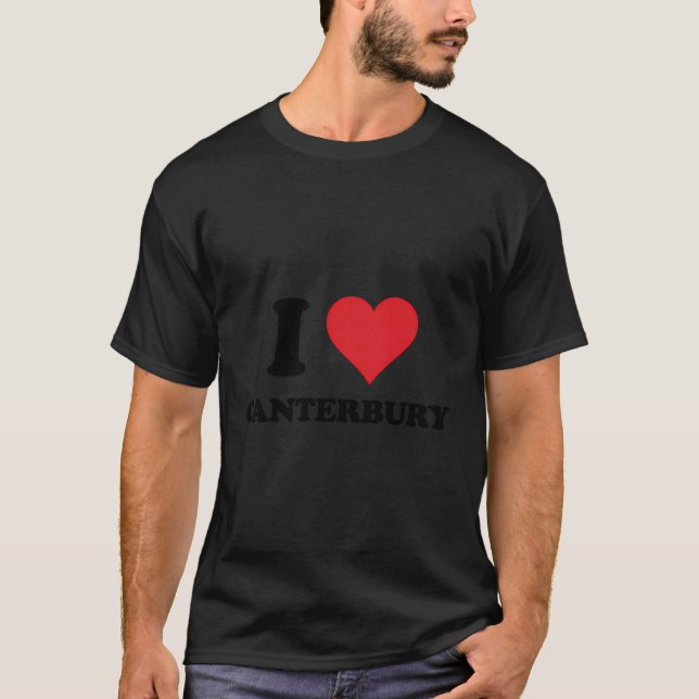 I Heart Canterbury Kärlek Uk T Shirt (Framsida)