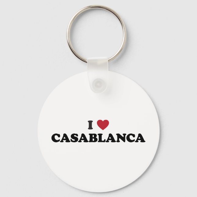I Heart Casablanca Marocko Nyckelring (Framsida)