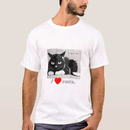 I Heart Cat T Shirt