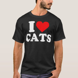 I heart cats shirt  I heart cats  I love cats shir T