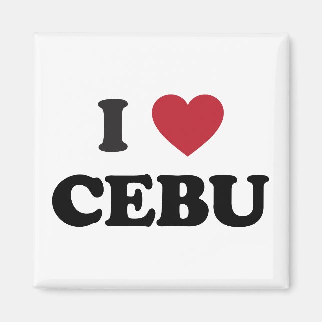 I Heart Cebu Filippinerna Magnet (Framsidan)