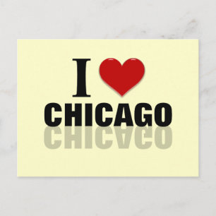I Heart Chicago Vykort