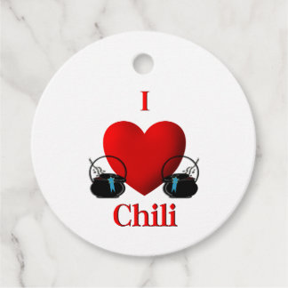I Heart Chili Gåvor Etiketter