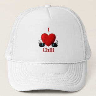 I Heart Chili Truckerkeps