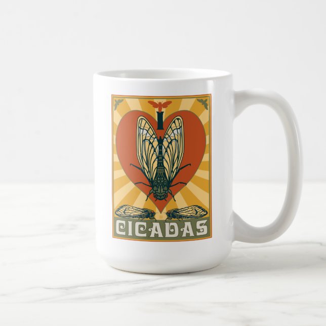 I Heart Cicadas Kaffemugg (Höger)