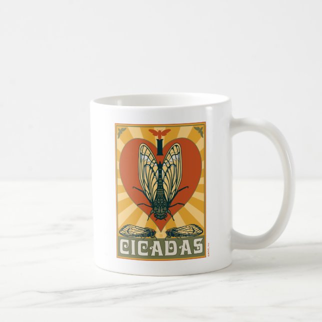 I Heart Cicadas Kaffemugg (Höger)