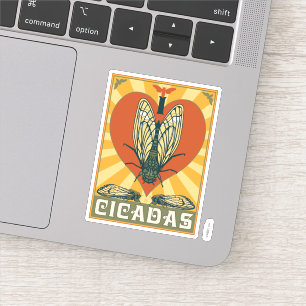 I Heart Cicadas Klistermärken