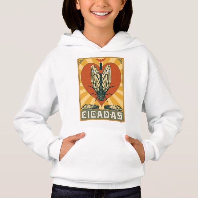 I Heart Cicadas T Shirt (Framsida)
