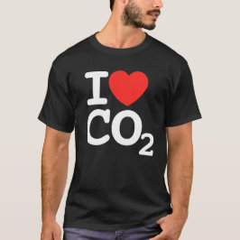 I Heart CO2 - I kärlek Carbon Dioxid Mörk Unisex T Shirt