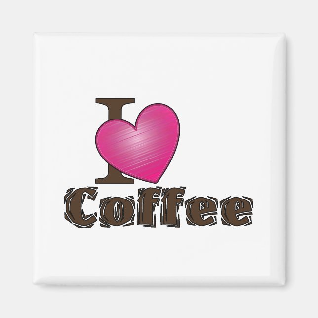 "I Heart Coffee" Magnet (Framsidan)