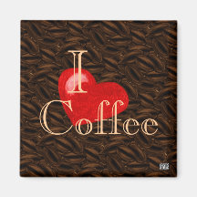 I Heart Coffee Magnet