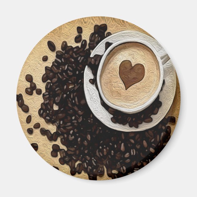 I Heart Coffee Magnet (Framsidan)