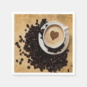 I Heart Coffee Pappersservett