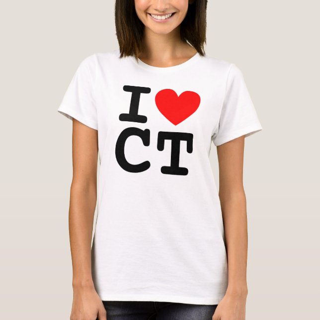 I Heart CT Shirt T (Framsida)