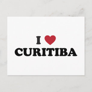 I Heart Curitiba Brasilien Vykort
