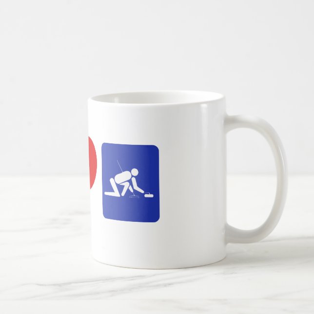 I Heart Curling Kaffemugg (Höger)