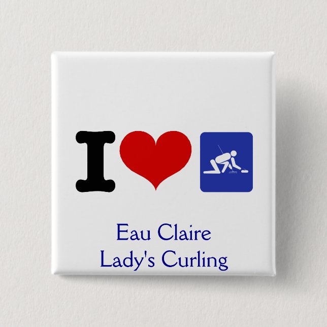 I Heart Curling Knapp (Framsida)