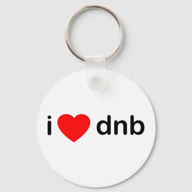 I Heart DNB Nyckelring (Framsida)
